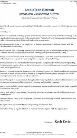 Privacy Policy Ample Tech Refresh Privacy Policy